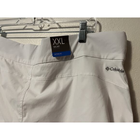 New Columbia Skort Skirt White UPF 50 Omni-Shade Women’s Size XXL Onmi-Shield - Picture 7 of 13